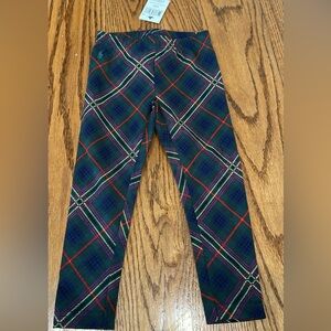 Ralph Lauren girl’s plaid patterned NWT 3T Leggings